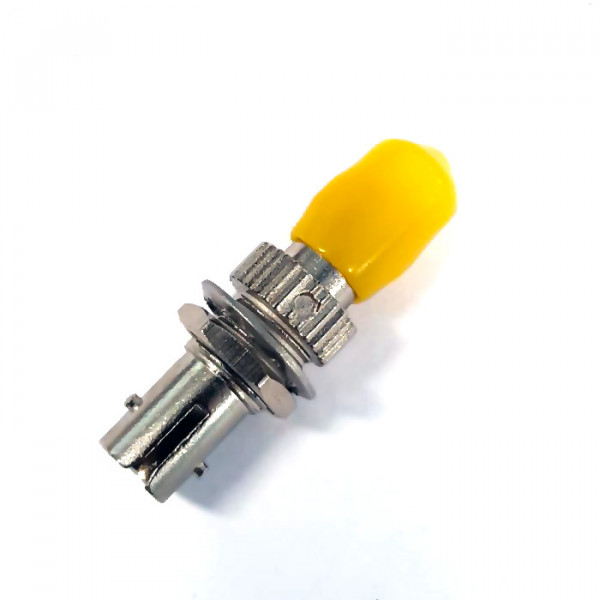 forte® Thru Adapter, ST, simplex SM zirconia sleeve, metal housing, DD