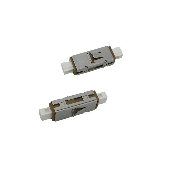 forte® Thru Adapter, MU, simplex SM zirconia sleeve, metal/brown plastic housing, 6/pack