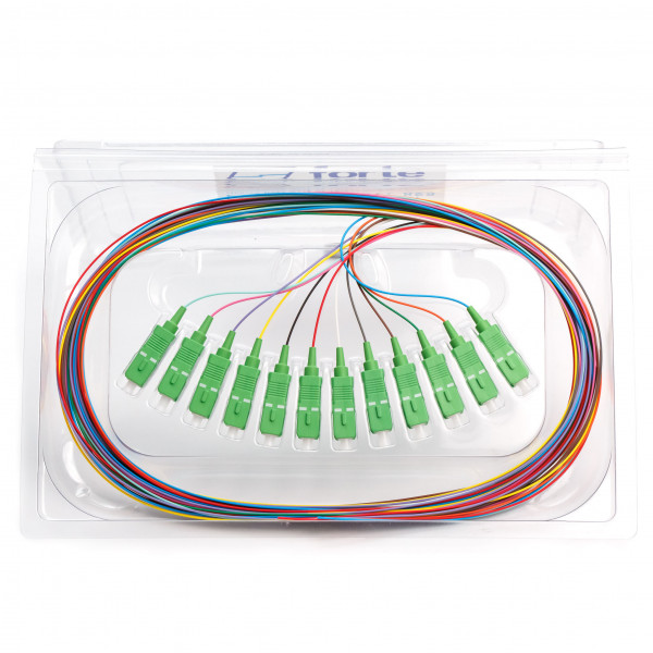 forte® Singlemode Pigtails - 2 Metre - LC/SC/SCA/ST - 12-colour Sets