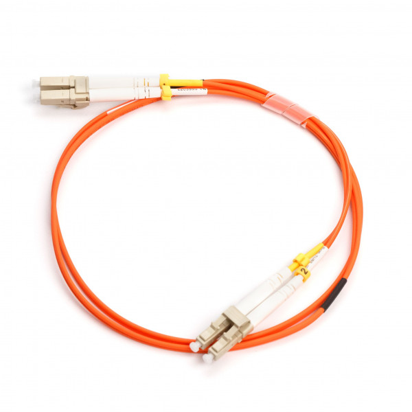 forte® Fibre Optic Patchlead, LC to LC Multimode OM1 62.5/125, Duplex 2mm Orange Jacket, 1-10m, LSZH