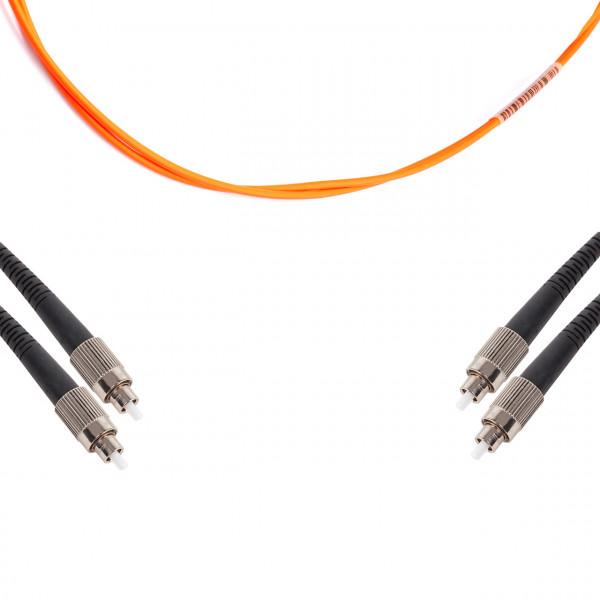 forte® Fibre Optic Patchlead, ST to ST Multimode OM1 62.5/125, Duplex 3mm Orange Jacket, 1m, LSZH