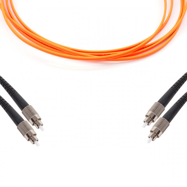 forte® Fibre Optic Patchlead, ST to ST Multimode OM1 62.5/125, Duplex 3mm Orange Jacket, 3m, LSZH