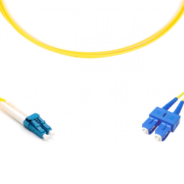 forte® Fibre Optic Patchlead, LC to SC Singlemode G.657 Bend-Insensitive, Duplex 2mm, 2m, LSZH