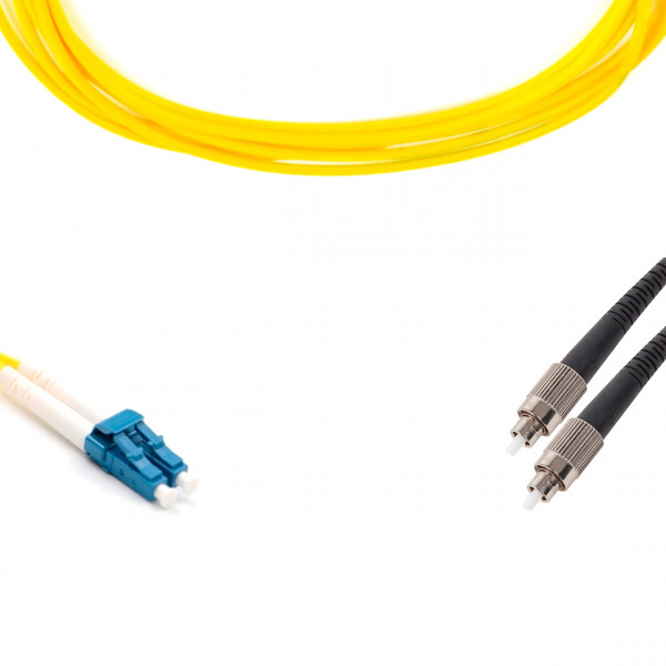 forte® Fibre Optic Patchlead, LC to ST Singlemode G.657 Bend-Insensitive, Duplex 2mm, 5m, LSZH
