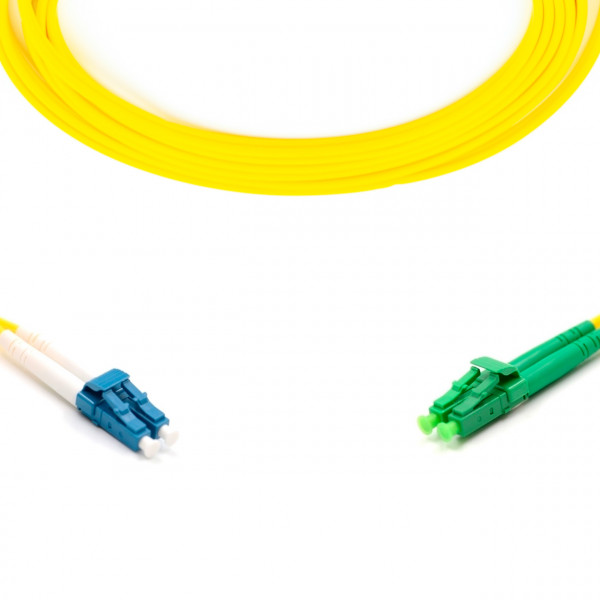 forte® Fibre Optic Patchlead, LC to LC-APC Singlemode G.657 Bend-Insensitive, Duplex 2mm, 10m, LSZH