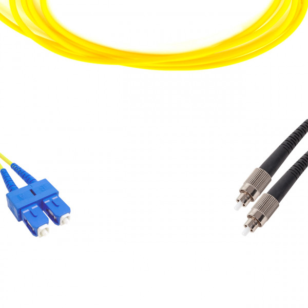 forte® Fibre Optic Patchlead, SC to ST Singlemode G.657 Bend-Insensitive, Duplex 3mm, 3m, LSZH