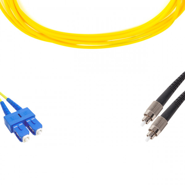 forte® Fibre Optic Patchlead, SC to ST Singlemode G.657 Bend-Insensitive, Duplex 3mm, 5m, LSZH