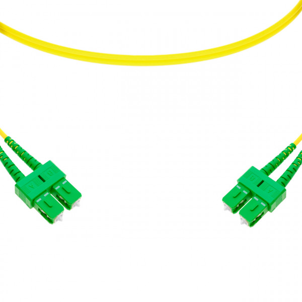forte® Fibre Optic Patchlead, SC-APC to SC-APC Singlemode G.657 Bend-Insensitive, Duplex 3mm, 1m, LSZH