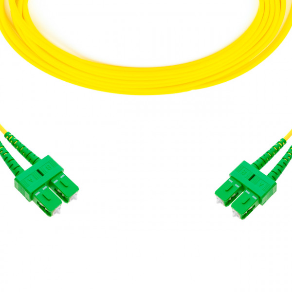 forte® Fibre Optic Patchlead, SC-APC to SC-APC Singlemode G.657 Bend-Insensitive, Duplex 3mm, 10m, LSZH