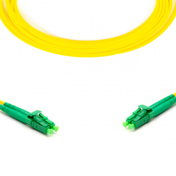 forte® Fibre Optic Patchlead, LC-APC to LC-APC Singlemode G.657 Bend-Insensitive, Duplex 2mm, 10m, LSZH