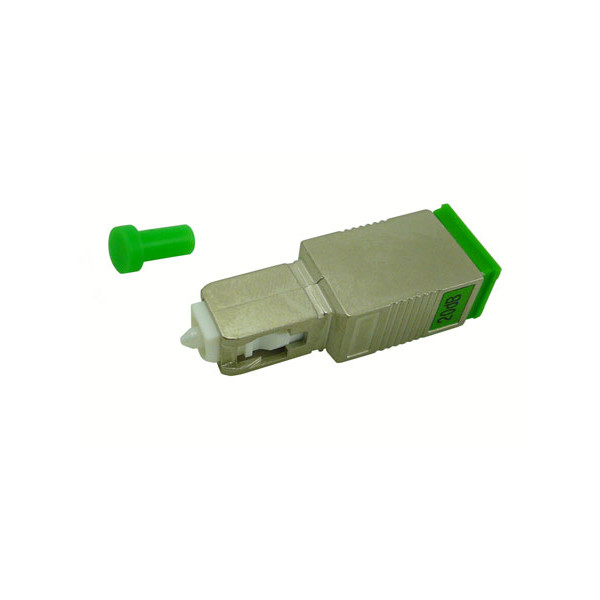 forte® Attenuator, fibre optic, fixed, SC-APC SM 20dB, premium plug type