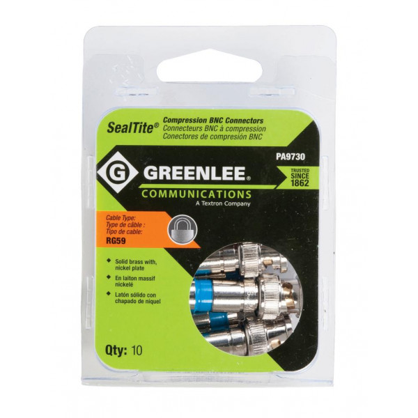 Tempo PA9730 Conn RG59 BNC Compr 10-Pk 10-Pk