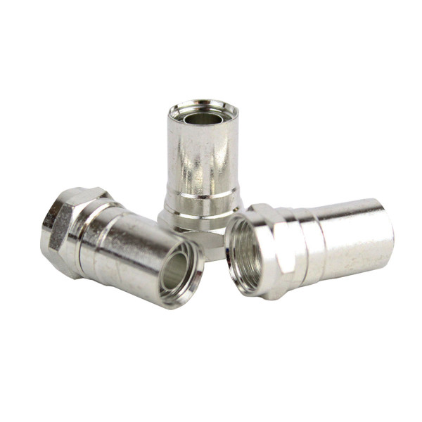 Tempo PA9677 Conn F RG6 Hex Crimp 10-Pack