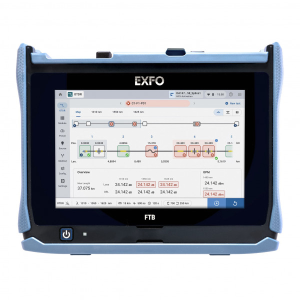 EXFO FTB Lite 735D Connected Metro/PON FTTx/MDU OTDR
