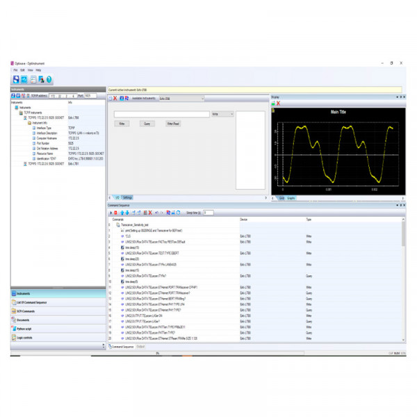 Optiwave OptiInstrument - Instruments Communication and Control Tool