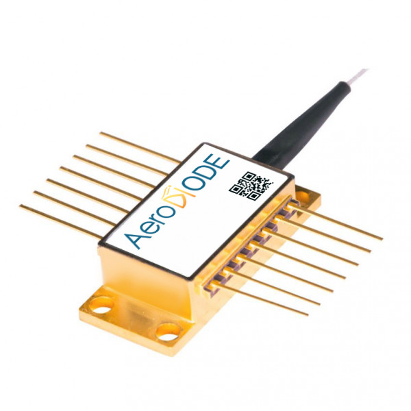 AeroDIODE SLD (Superluminescent SLED diode). These SLD diodes have broad emission bandwidth and low ripple. They are coupled in a singlemode or multimode fiber with 900 µm buffer coating and FC/APC connector