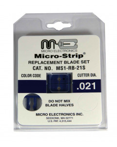 Micro-Strip Blade Set, .021, Sharp, Royal Blue