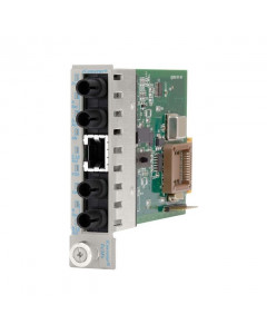 OST 100 BASE-TX to 2X 100BASE-FX iConverter Redundant Fibre Module