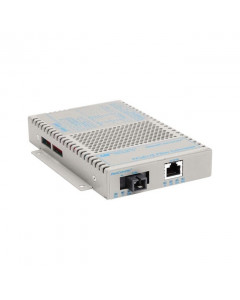 OST 10/100 / 100FX US Pwr Cord OmniConverter FPoE+/S SC SM SF 20KM