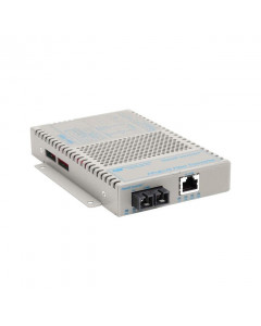 OST 10/100 / 100FX US Pwr Cord OmniConverter FPoE+/S SC MM1310 5KM