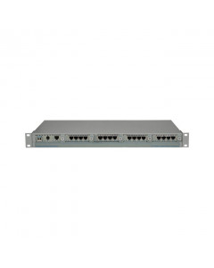 OST iConverter 12X T1/E1 + GIGE to ST/MM/850nm/550M w/2X AC