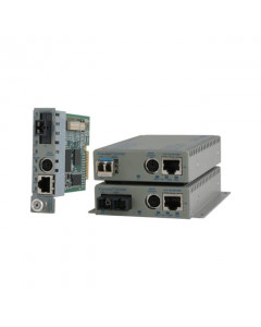 OST iConverter GX/TM2 10/100/1000T- 1000LX LC/MM 850nm/220M AC MNG Wide