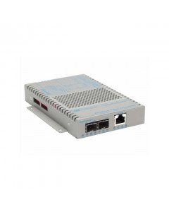 OST OmniConverter 1X10/100T to 2X100FX SFP FPoE+/S 100-240 AC