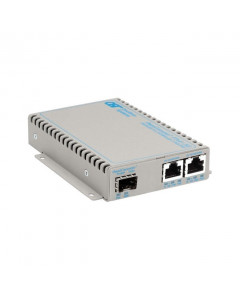 OST 2X10/100/1000 to Fast ETH Fibre OmniConverter FPoE+/SE SFP US AC
