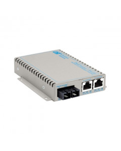 OST 2X10/100/1000 to Fast ETH Fibre OmniConverter FPoE/SE SC SM US AC