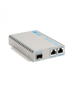 OST 2X10/100/1000 to Fast ETH Fibre OmniConverter FPoE/SE SFP US AC