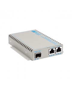 OST OmniConverter GPoE/SE 1000X SFP to 2X 10/100/1000 PoE US AC Power