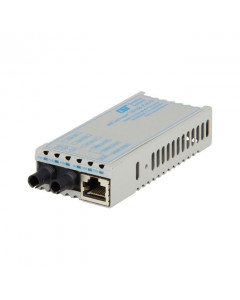 OST 10/100BT to 100X ST Single Mode 30KM MiConverter PoE/PD  US AC Pwr