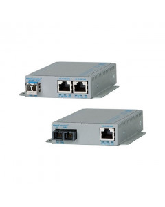 OST OmniConverter 2X 10/100/1000BT PoE+ - 1000BX SE SC/MM US AC W Temp