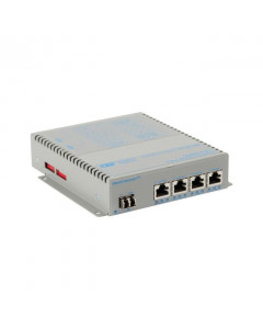 OST OmniConverter 4X 10/100/1000T PoE+ to 1000X LC SMF GPoE+/SX US AC