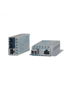OST MiConverter GX/T 10/100/1000BT to 100/1000X SFP PoE/PD US w/ MOUNT