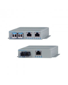 OST OmniConverter FPoE/S 2X 100 SFP to 2X 10/100T PoE 48VDC Wide Temp