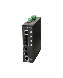 OST RuggedNet GHPoE/MI 60W SFP 4X 10/100/1000T - 2X 1000X DC