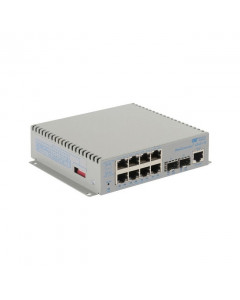 OST OmniConverter GPoE+/M Wide 8X 10/100/1000T - 2X 1000X SFP DC