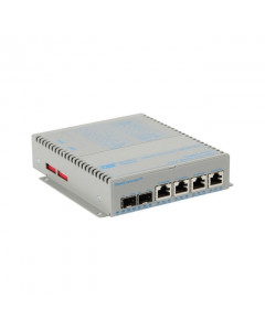 OST OmniConverter GPoE+/SX Wide 4X 10/100/1000T - 2X 1000X SFP AC