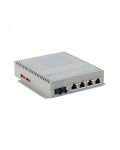 OST OmniConverter GPoE+/SX 550M 4X 10/100/1000T - 1000X ST MM DC