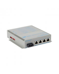 OST OmniConverter GPoE+/SX 34KM 4X 10/100/1000T - 1000X SCSM DC Ext
