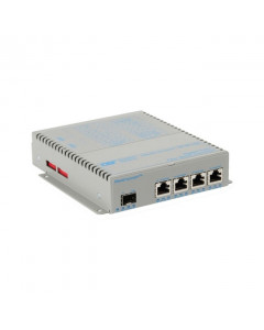 OST OmniConverter GPoE+/SX 4X 10/100/1000T - 1000X SFP DC Wide