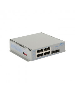 OST OmniConverter GPoE+/SX 8X 10/100/1000T - 2X 1000X SFP DC