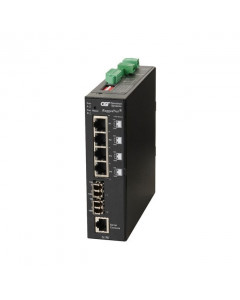 OST RuggedNet G/MI LC SM 12KM 1310 4X 10/100/1000T 2X 1000X DC Ext