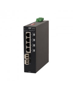 OST RuggedNet G/SI ST SM 12KM 1310 4X 10/100/1000T 1000X 2X DC Ext