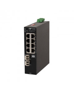 OST RuggedNet G/SI ST SM 12KM 1310 8X 10/100/1000T 1000X 2X DC Ext
