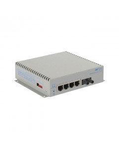 OST OmniConverter G/SX ST SM 12KM 4X 10/100/1000T to 1000X DC Ext Tmp