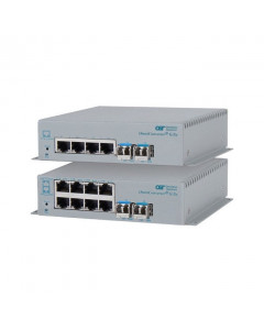 OST OmniConverter G/SX SC MM 550M 4X 10/100/1000T to 1000X DC Ext Tmp