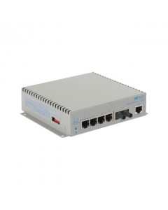 OST OmniConverter G/M ST SM 12KM 4X 10/100/1000T to 1000X DC Ext Tmp