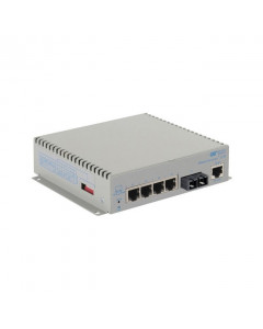 OST OmniConverter G/M SC SM 34KM 4X 10/100/1000T to 1000X DC Ext Tmp